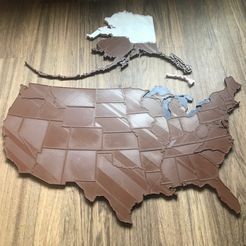IMG_3988.jpg STL file 3D USA Puzzle・Template to download and 3D print