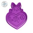 Kawaii_8cm_2pc_03_C.png Mice - Lovely Animals (no 3) - Cookie Cutter - Fondant - Polymer Clay