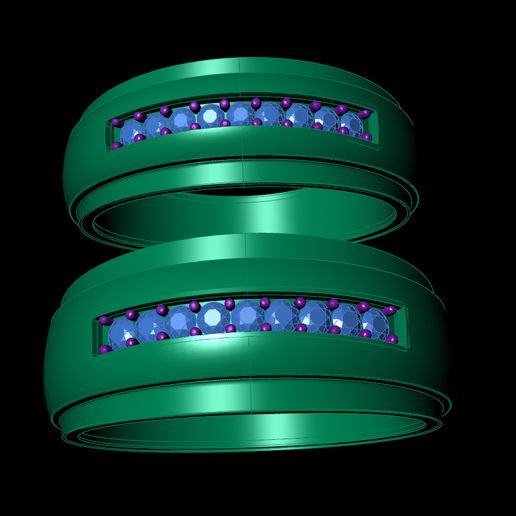 Couple Rings 3D model