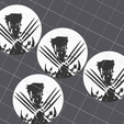 wolverine.png Marvel Comics Tire Valve Stem Cap - Pack of 7