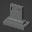 Headstone.One-03.png Grave Markers, Set of 5 ( 28mm Scale )