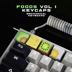 food_vol1_01.jpg Foods Keycaps Vol I - Mechanical Keyboard