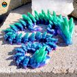 Gem-2.jpg Gemstone Dragon, Softer Crystal Dragon, Cinderwing3D, Articulating Flexible Dragon, Print-in-place, NO supports!