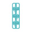 bookmark_with_flowers2.jpg cutter for polymer clay, bookmark with leaves #1