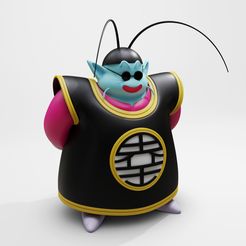 render-kaiosama-2.jpg STL-Datei KAIOSAMA - DRAGON BALL Z・Modell für 3D-Drucker zum Herunterladen