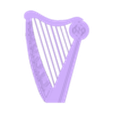 irish harp.stl irish harp string art keyring