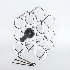 DSC_1618_display_large.jpg Free 3D file Modular Wine Rack・3D print design to download