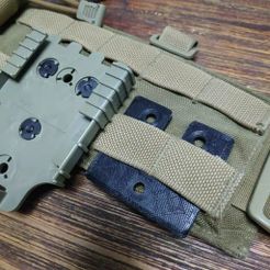 MOLLE patch plate for velcro by jussikal, Download free STL model
