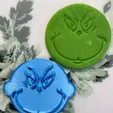 il_1588xN.4222771815_ij5o.webp Grinch - FONDANT COOKIE EMBOSSER STAMPS ICING STAMPS