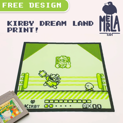 1.png KIRBY DREAM LAND PRINT - 3 COLOR MULTICOLORED PRINT