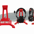 Portada Fortnite ML.png Universal Headphones Stand Gamer Fortnite