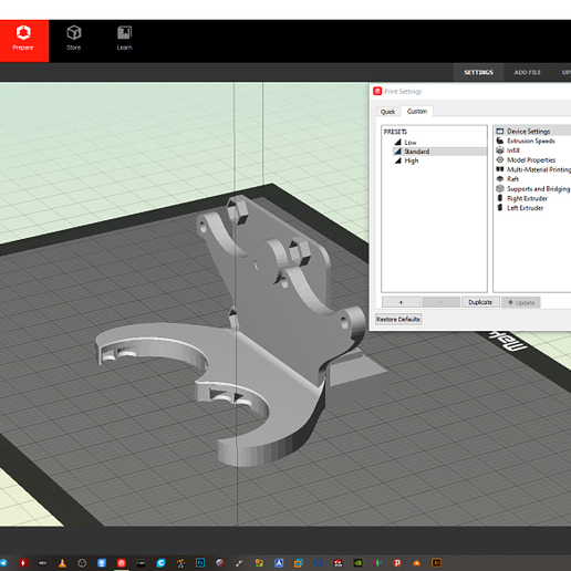 Download STL file Makerbot 2X Fan Bownden for PLA • Design to 3D print