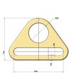 Triangle-bag-ring-straps-04.jpg Triangular bag straps hardwear 3D print model