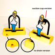 BushHomerDetails.png STL file Bush Homer sponge holder・Model to download and 3D print