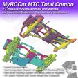 MyRCCar MTC Total Combo 2 Chassis Styles and all the extras! Use Independent Suspension, Rigid Axles or a combination :) C MyRCCar MTC Total Combo, Two 1/10 RC Off-Road Chassis Styles and may extras!