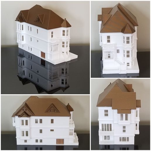 2019-05-18 14.33.10.jpg 3D file PREMIUM N Scale San Francisco Victorian Painted Lady - Kavanaugh House・3D printing template to download, MFouillard