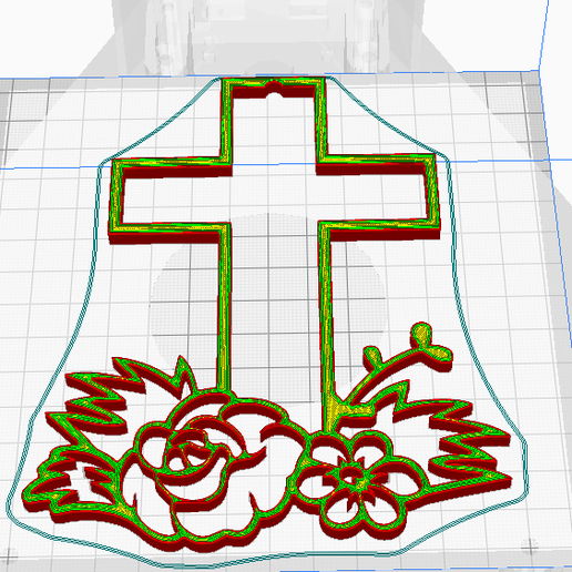 4.png Free STL file Flowered Cross 2・3D print model to download, oasisk
