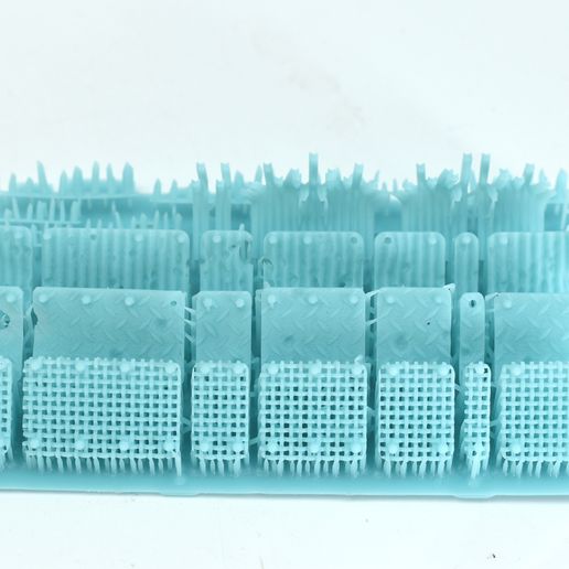 Battle Damaged Armour Plates - Set 2 3D model