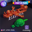 Mesa-de-trabajo-165.png Archivo STL FLEXI TROOPAS HUESITOS KOOPA - SUPER MARIO BROS - NOT SUPPORT・Plan de impresión en 3D para descargar