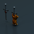 render_guante_1-3.png Pumm-Ra Thundercats Gauntlet + Dagger+ Sword real size scale 1:1 STL 3d printing collectibles by CG Pyro fanarts