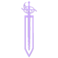 Rapier Bookmark.stl Sword Bookmarks - Longsword, Rapier & Messer