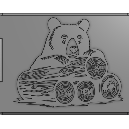 WoodlandGrizzlyStash Bead Box 3D model