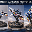 VaQGeR-fighter-3-levels.png VaQGeR Vanguard Fighter MK-01 - Famous Mech Anime STL Kit