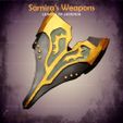 6.jpg Samira Weapon From League of Legends - Fan Art 3D print model