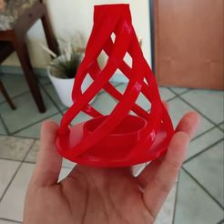 photo1674858803.jpeg Free STL file Christmas tree candle holder・3D printer model to download