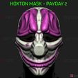 001.jpg Hoxton Mask - Payday 2 Mask - Halloween Cosplay Mask 3D print model