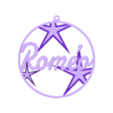 Roméo v1.stl CHRISTMAS DECORATIONS FIRST NAME Romeo