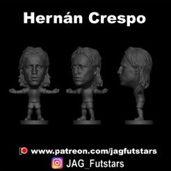 Crespo-02.jpg Archivo STL Crespo, Hernán - Fútbol STL・Modelo para descargar y imprimir en 3D, jagfutstars
