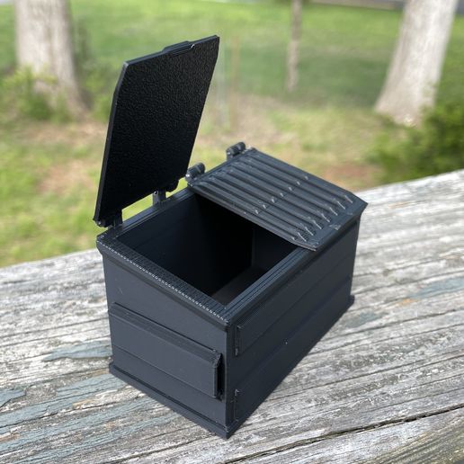 IMG_1382.jpeg 1:25 Scale Garbage Dumpster Storage Box Diorama Display