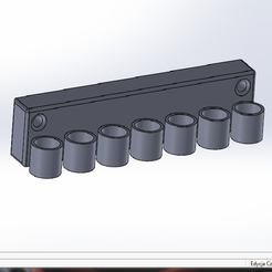 wieszak-na-przedłużki.png Download STL file 1/2" socket wrench extensions holder • Template to 3D print, przegal