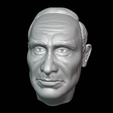 0001.png Vladimir Putin Head detailed 3D printable