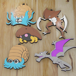 44.-pokemon-fósil.png POKEMON FOSSIL KEYCHAIN PACK, 5 KEYCHAIN / KEYCHAIN