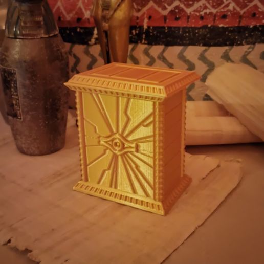 Millenium Sarcophagus Tournament Edition (Yu-Gi-Oh Deck box) STL File  for Cults