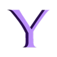 Y.stl Letras y Números ASSASSINS CREED | Logo