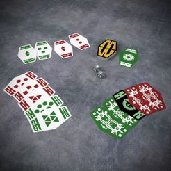 sabac_a.jpg Archivo STL Cartas de Sabacc y dados de púas - imprimible・Diseño imprimible en 3D para descargar