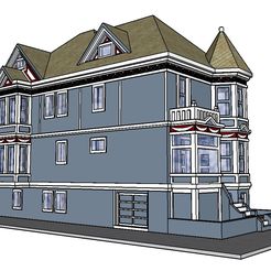 7th Painted Lady Scenic 5.JPG 3D file PREMIUM N Scale San Francisco Victorian Painted Lady - Kavanaugh House・3D printing template to download