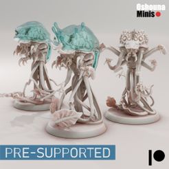 PRE-SUPPORTED 3D file Deep Hive - Mindeater Jellyfish・3D printable model to download, Oshounaminis