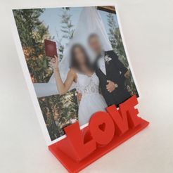 2222.jpg STL file Love Desktop Photo Frame. Valentines Day・3D printable model to download