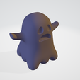 ghost2.png SpookyFest 3D Collection: Sad ghost ghost + keychain keychain