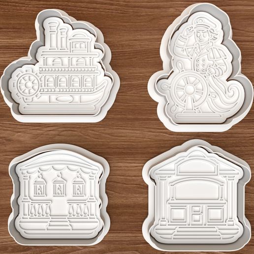 Haunted Riverboat Cookie Cutter Set