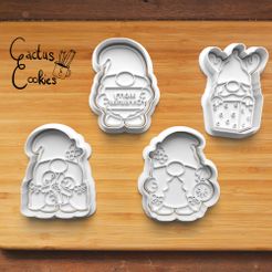 Bild.jpg Fichier 3D Set de moules à biscuits pour nains de Noël・Design à télécharger et à imprimer en 3D, CactusCookies