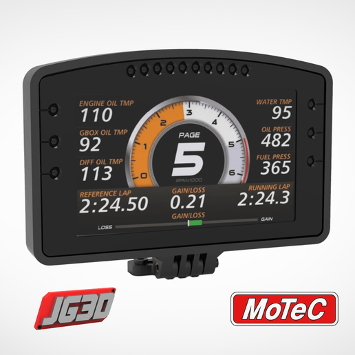 🚗 Racing Car Mount - MoTeC C127 / C187 Adjustable & Articulated ...