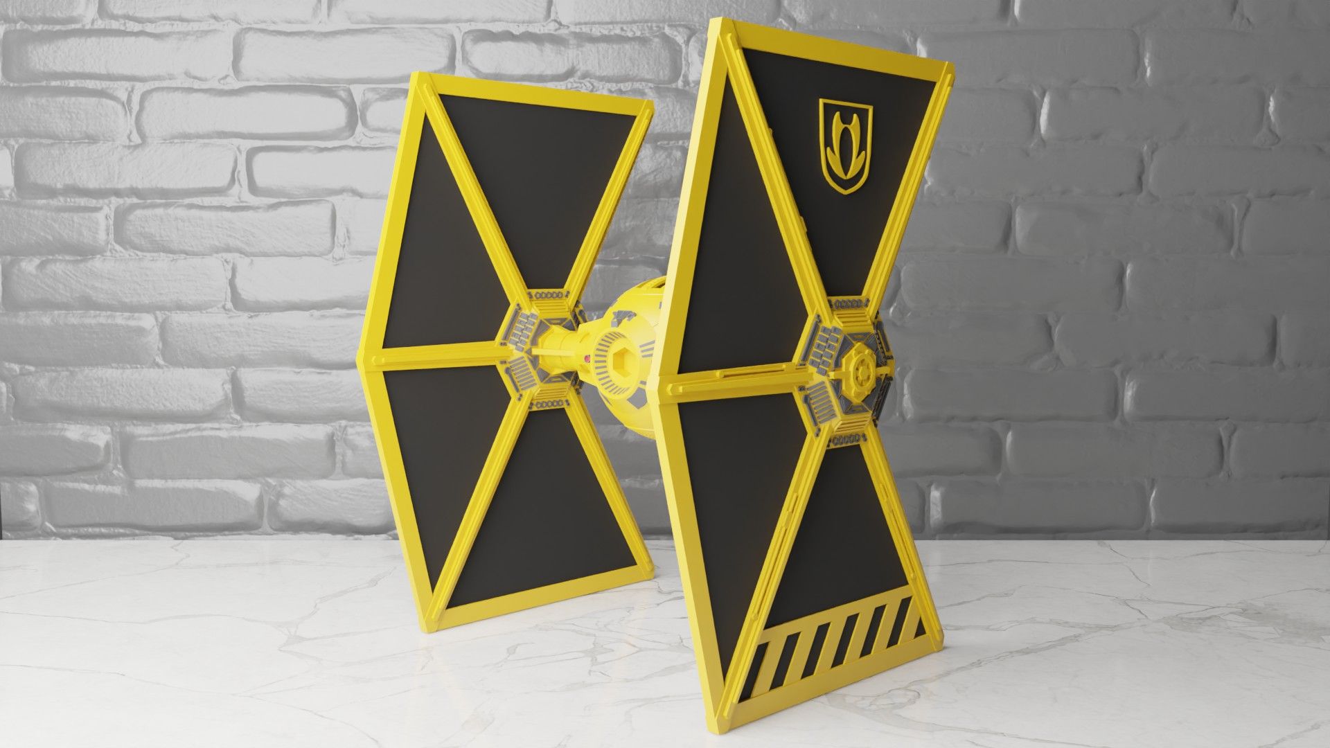 MG-Back.jpg STL file Star Wars TIE/MG Mining Guild Starfighter・3D printable model to download, Turtleoxide