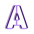 A.stl Alphabet cutter alphabet cookie cutter 6cm alphabet letters