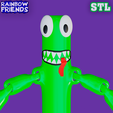 333.png GREEN FROM RAINBOW FRIENDS - ROBLOX. ARTICULATED MONSTER. STL MODEL.