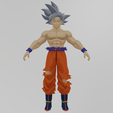Renders0001.png Goku Ultra Instinct Textured Rigged